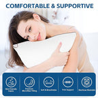 Wansimoo Bed Pillows for Sleeping Standard Size Set of 4,Comfortable Hotel Cooling Pillows 4 Pack, Soft & Support Pillows for Back, Stomach or Side Sleepers