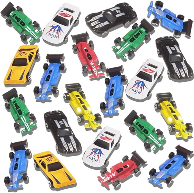 ArtCreativity 25 Pc-Diecast-Toy Car Set, Durable-Diecast-Mini Racers in Assorted Designs, Cool Birthday Party Favors for Kids, Goodie Bag Stuffers, Best Birthday Gift for Boys and Girls