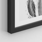 SIGNWIN Framed Black & White Saguaro Southwest Desert Tropical Cactus Wall Art, Set of 4 Floral Botanical Wall Decor Prints, Nature Wilderness Wall Décor for Living Room, Bedroom - 12"x16" Black