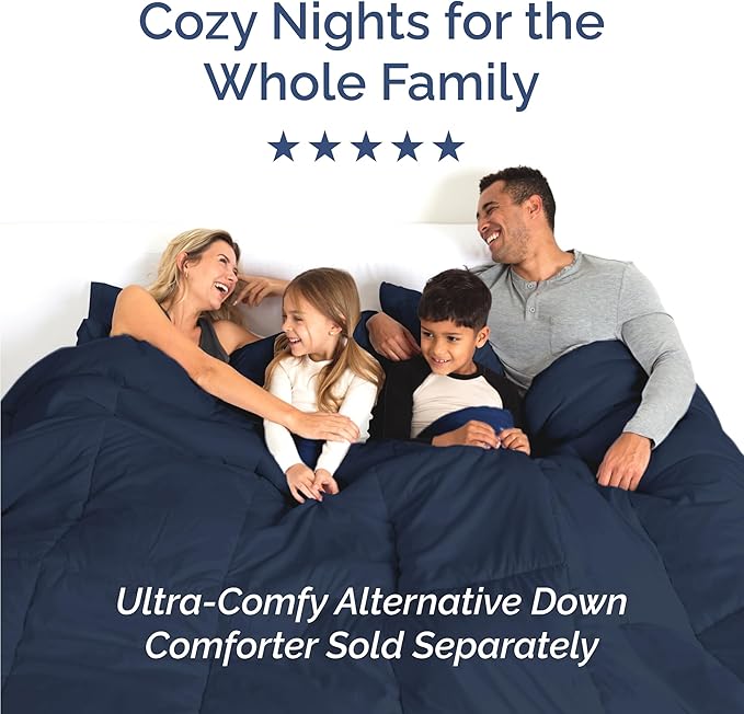 Twin Size 3 Piece Sheet Set - Comfy Breathable & Cooling Bed Sheets Set - Hotel Luxury Bedding for Women, Men, Kids, Teens, Boys & Girls - Deep Pockets, Ultra-Soft, Wrinkle Free - Oeko-Tex - Navy Blue