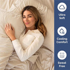 Twin Sheets Set 4 Piece - Includes 2 Pillowcases - Bed Sheets Twin Size - Soft Hotel Luxury Bedding - Cooling, Comfy, Cozy and Breathable - 1 Flat & 1 Fitted & 2 Pillowcases w/ Deep Pockets - Wheat