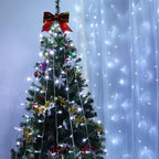 Lighting EVER Curtain Lights Cool White, 306 LED Plug in Hanging Fairy String Light for Bedroom Wall, Indoor Outdoor Backdrop Lighting for Wedding Party Patio (10x10ft, 18 Strings 6.9" Apart)