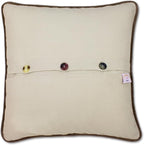 Catstudio Chicago Embroidered Pillow - U.S. City Souvenir Decorative Throw Pillow with Original Artwork for Chicago Lovers, Travel Souvenir