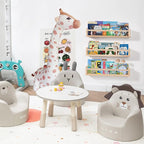 AZSKY Nursery Book Shelves 24 Inch Rustic Natural Wood Floating Shelves,Wall Book Shelves for Farmhouse,Bathroom Décor,Kitchen Spice Rack or Book Shelf Organizer for Home Décor,a Set of 3 Same Sizes