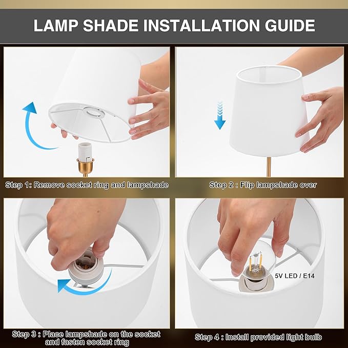 Rechargeable LED Cordless Table Lamp, 5200mAh Battery Operated, 3 Level Brightness, Portable Night Bedside Lamp, Ambient Desk Light for Home Decor, Patio, Restaurant, Dinning(Antique Brass)