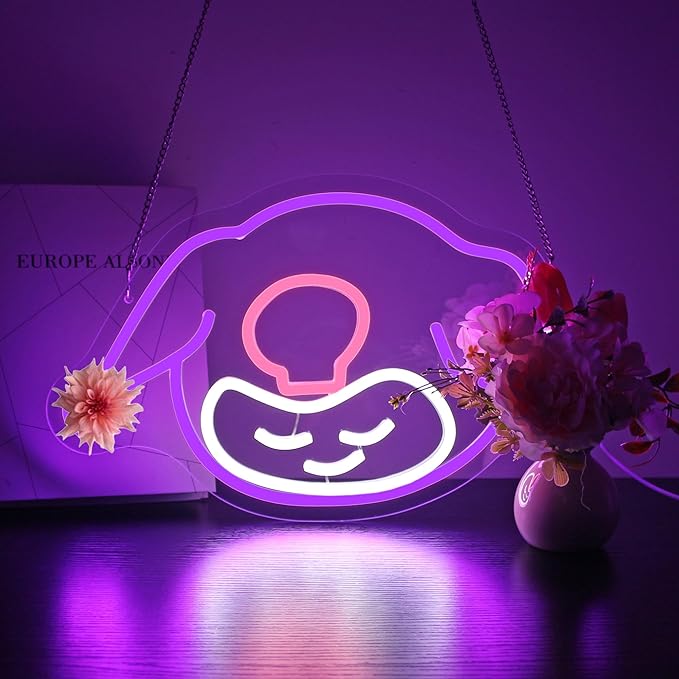 Neon Sign, Neon Signs for Wall Decor Cute Funny LED Signs for Man Cave Game Room Kids Home Decor Bar Beer Sign - USB Powered