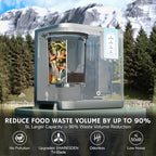 Airthereal Revive R800 5L Smart WiFi Electric Kitchen Composter - Odorless, Self-Cleaning, 3 Modes for Efficient Composting, Reduces Food Waste by 90%, App-Connected for Carbon Footprint Data