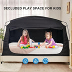 Privacy Blackout Sleep Bed Tent for Adults Kids Portable Bed Canopy Lightweight Breathable Mesh Windows Tents