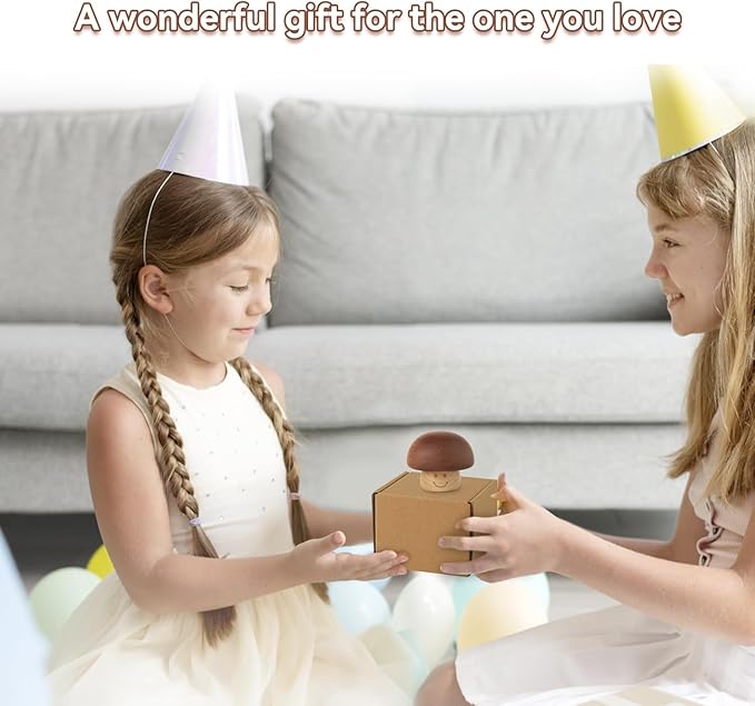 Wood Star Wars Wind up Music Box Antique Cute Mushroom Mechanism mini Musical Gift Home Decoration Crafts for Children Boys Kids Man Christmas, Wedding, Valentines, Birthday