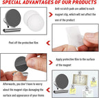 FINDMAG 48 Pack Magnetic Clips for Photo and Picture Display, Strong Scratch-Free Fridge Magnets, Heavy Duty Metal Clips for Picture Hanging, Kitchen, Office, Whiteboard, Silver.