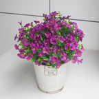 Rose Red Artificial Outdoor Flowers 12 Bundles Silk Fake Daisy Romantic Fake Plants Stems for Garden, Pergola, or Outdoor Party Decor Outside(Purple Daisy)