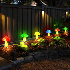 8-Pack Solar Mushroom Lights for Garden Decor, 8 Modes Waterproof Outdoor Garden Mushroom Lamp, Multi-Colored Solar LED Fairy Lights for Christmas Halloween Yard Lawn