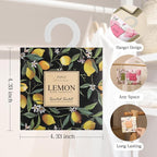12 Packs Lemon Scented Sachets – Long-Lasting Air Freshener & Closet Deodorizer for Drawers, Closets, Cars & Wardrobes