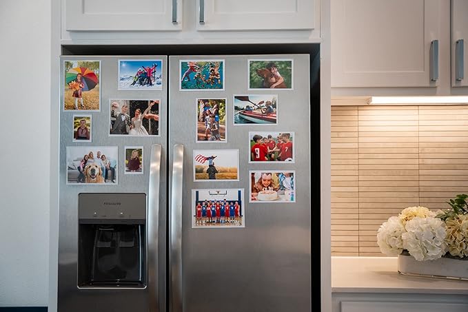 Magtech Magnetic Pocket Picture Frame, White, Holds 4 x 6 Inches Photos, 10, Made in the USA Pack (14610)