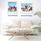 16x20 Acrylic Floating Art Frame for Wall Mount, Clear Magnetic Picture Frame for Artwork Display,Certificates Documents Frames for Family,Office,Wedding