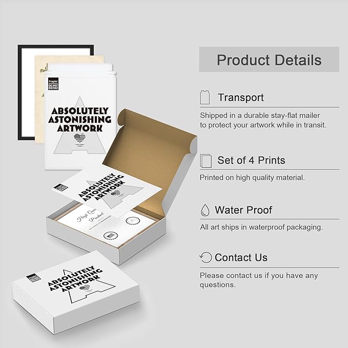 SIGNWIN Framed Vintage Colorful Wildflower Wall Art, Set of 4 Variety Floral Wall Decor Prints, Nature Wilderness Wall D¨¦cor for Living Room, Bedroom - 12"x16" Black