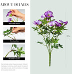 UV Resistant Artificial Petunias 8PCS Fake Flowers Artificial Flowers for Outdoors Silk Flowers Fake Hanging Basket Plants Suitable for Outdoor Porch Decor patio Decor,13.3In,Mixed full color