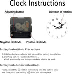 White Small Wall Clocks Battery Operated Marble Analog Clock for Bedroom 12 Inch Round Silent Wall Clock Modern