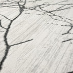 LUXE WEAVERS Modern Abstract Nature Cream Gray 4x6 Area Rug, Non-Shedding Carpet