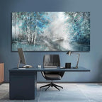 SOUGUAN Forest Pictures for Wall Canvas Art 30"x60" Plant Wall Decor Tree Artwork Painting Natural Decorations for Dining Room, Bedroom, Home Office, Kitchen