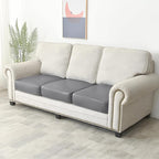Yates Home PU Leather Couch Sofa Cushion Slipcover Water-Proof Elastic Chair RV Seat Covers Loveseat Sofa Furniture Protector Slip Cover for Seater Replacement Living Room（3 Pieces, Light Gray）