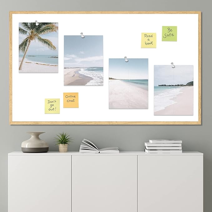 SIGNWIN Poster Bathroom Decor 11"x14"x 4, Wall Art Room Decor Multicolor for Living Room, Bedroom, Office White White Beach Shore Tropical Palm Tree Island Nature Wilderness Realism Landscape