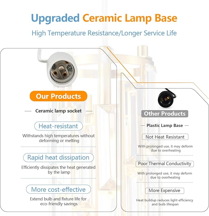 Pendant Lights Modern Gold Pendant Light Mini Crystal Chandelier Pendant Lighting for Kitchen Island Dinning Room Bedroom Kitchen Sink Lighting (Gold 2-Pack)