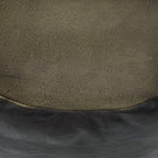 Round Shaped Goat Leather Handmade Eco-Friendly Chocolate Brown Pouf - Round Pouf, 16"x16"x16", Plain Solid Pouf, Goat Leather Pouf, Recycled Foam with Fibre Fill Stuffed Pouf, Seating Pouf PF12