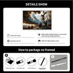 XWNLTEPK Christian Art Crucifixion Print Jesus on the Cross Art Wall Jesus Picture Modern Home Decor Canvas Wall Art Poster