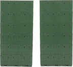 12Pieces 3-Pot Wall Planter Vertical Garden Plant Walls Wall Mounted Vertical Planter with Water-Storage Layer Stackable Wall-Mounted Flower Pot for Gardens, Balconies 180.78lbs Total Capacity (Green)