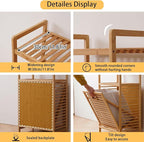 Laundry Hamper with 3 Tier Shelves & Tilt Out Basket, Laundry Baskets Organizer Hampers Bathroom Storage Shelf for Laundry Room, Bathroom, Guest Room (3-Tier Large)