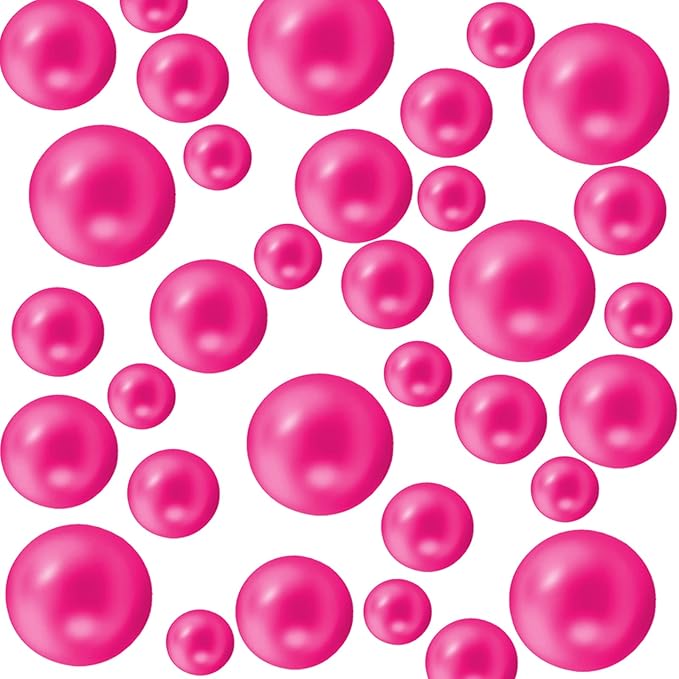 300Pcs Pearl Vase Filler, Rosepink No Hole Faux Pearl Beads for Centerpieces Vases, Candle Centerpieces, Wedding Birthday Party Home Decor 8/10/14/20mm