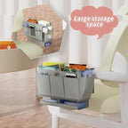 Bedside Caddy, Bed Organizer with 11 Pockets and Power Strip Holder,Versatile Bedside Storage Caddy for Home,Dorm,Bunk,Hospital,Crib Bed (Grey)