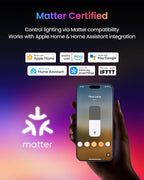 SwitchBot Floor Lamp with Matter, RGB, Warm Cool White, Corner Floor Lamp Compatible with Apple Home, Alexa, Google Home, 1200lm, Music Sync, Scene Modes, 16 Million Colors for Living Room Bedroom