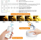 Battery Operated Spotlight Indoor with Remote Warm/Neutral/Cool White 3-Mode Mini Accent Display Light with Dimmer and Timer for Artwork, Picture, Action Figure