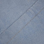 Round Shaped Goat Leather Handmade Eco-Friendly Blue Pouf - Round Shape Pouf, 14" x 14"x 14", Plain Solid Pouf, Goat Leather Pouf, Recycled Cotton Filled Stuffed Pouf, Leather Seating Pouf PF12