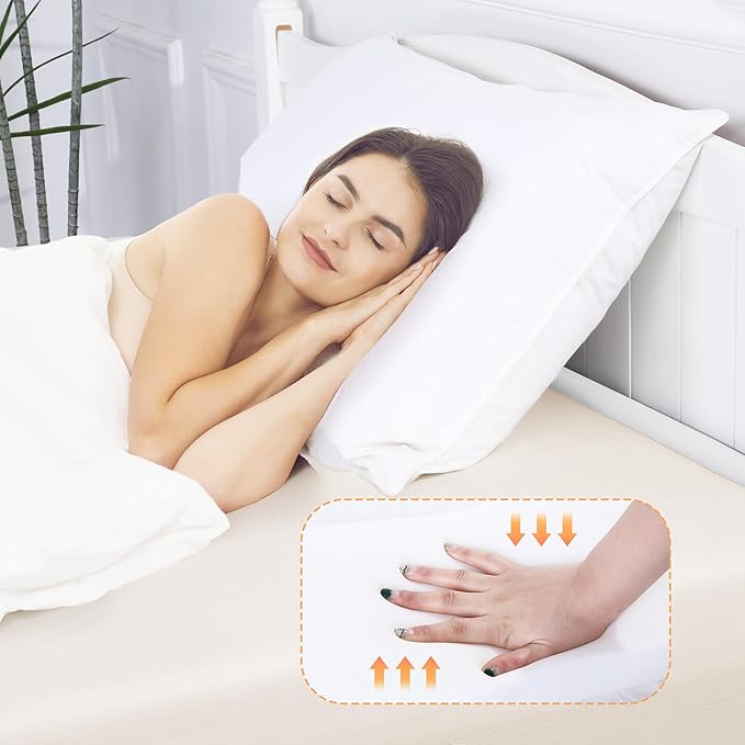 MABOZOO Bed Gap Filler Cushion, Long Thick Filler Bolster Pillow Stopper for Headboard Space Gap, Bed Mattress Extender Bed Wedge Pillow (White, 2X8X59inch)