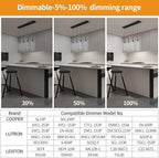 Kitchen Island Lighting Modern Light Fixture Black Pendant Light Dimmable LED Black Finish Mini Crystal Pendant Lights for Dining Room Living Room（4-Light ）