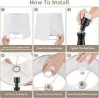 Seealle Single Modern Table Lamp - Touch Bedside Lamp for Nightstand with USB C+A,3-Way Dimmable Black Nightstand Lamp for Living Room Bedroom End Table(Bulb Included)