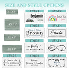 Custom Wood Sign Prsonalized Text Business Home Decor, Personalized Rustic Plaque Board Hanging Wooden Name Sign for Wall Art, Customized Signs Plank Decoration Gifts for Wedding Family Farmhouse Kitchen, Rectangle