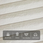 Furniliving Modern Round Ottoman, Large Size Bedroom Ottoman Footstool Round Ottomans Stool for Living Room, Bedroom, Makeup Room, Beige, Faux Fur