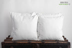 ROYALE LINENS 16 x 16 Pillow Insert - Down Alternative Throw Pillows Insert - Square Pillow Pack of 4 White - Bed & Couch Pillows - Inner Cushion for Bed, Cushion for Living Room - Shams Stuffer