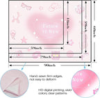 Lunerfex Y2K Tapestry Pink Wall Tapestry, Cute Tapestries for Bedroom Funny Tapestries Wall Hanging for Bedroom Living Room Decor Pink-4 44"x60"