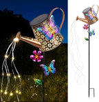 Solar Watering Can with Lights Outdoor Garden,Waterproof Garden Stake Lights Decoration for Yard Lawn Patio Pathway Front Porch Landscape Gardening Gifts for Mom Grandma Women Birthday Gift