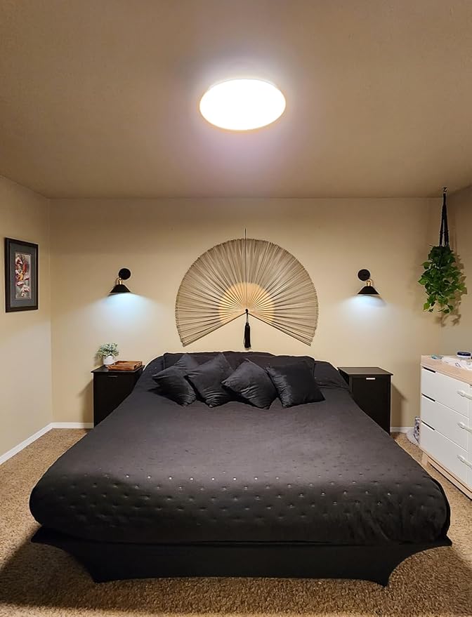 Fan Wall Decor, Japanese Giant Fan, Large Bamboo Fan Wall Art For Boho Hanging Headboard, Decorative Folding Fans For Over Bed, Asia Trending (Gray 60inch)