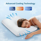 inight Cooling Pillow, Cooling Gel Pillow Memory Foam, Cooling Pillows for Side Sleepers & Back Sleepers Pillow, Cool Gel Pillows for Sleeping, Oeko-TEX & CertiPUR-US Pillow Standard Size