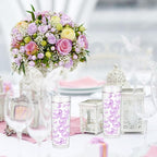 200PCS Light Purple Faux Pearls Beads for Centerpiece Vases, Vase Filler Faux Pearls, No Holes Filler Beads for Party Anniversary Birthday Wedding Table Decor, 10/14/20/30mm