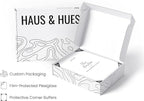 HAUS AND HUES 16x24 White Metal Picture Frames - Features Premium Aluminum, Vertical & Horizontal Hang, Shatterproof Plexiglass - Perfect for Home, Room, Office (16x24 in, White, Set of 6)