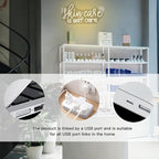 WLHOPE Skin Care is Self Care Neon Signs for Wall Decor Adjustable LED Lights Decorations for Beauty Salon Facial Spa Bathroom, Get Your Business Seen Day or Night