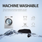 Easy-Going L Shape Sofa Cover - Chaise Lounge Slip Cover Reversible Sofa Protector for Pets, Kids & Furniture (X-Large, Black/Black)